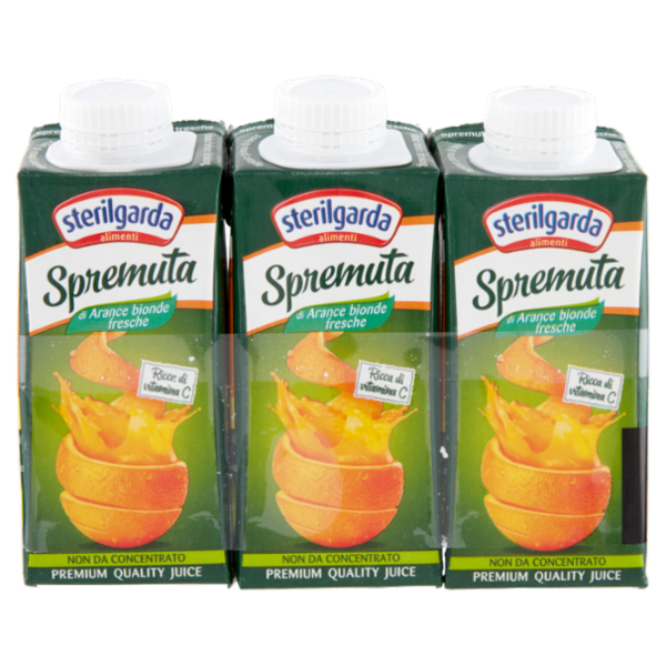 sterilgarda Spremuta di Arance bionde fresche 3 x 200 ml