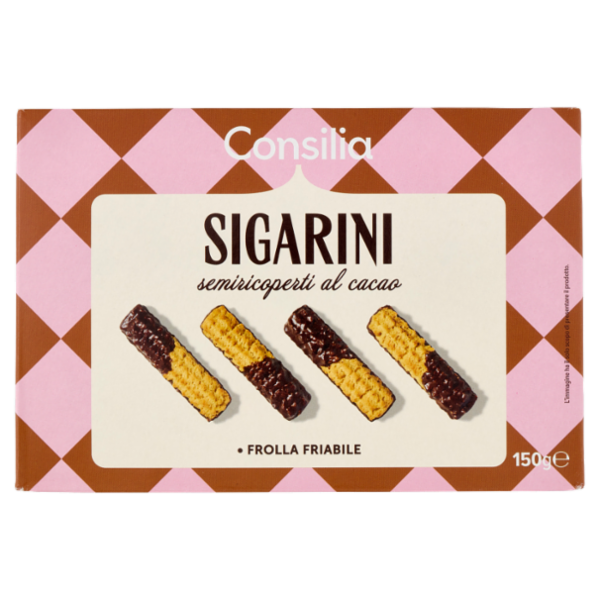 Consilia Sigarini Semiricoperti al Cacao 150 g