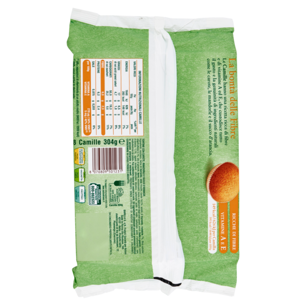 Mulino Bianco Tortine con carote camille 8 pezzi 304g