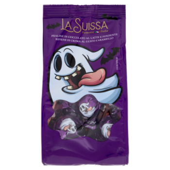 La Suissa Praline Di Cioccolato Al Latte e Fondente Ripiene Di Crema Al Gusto Caramello 120 g