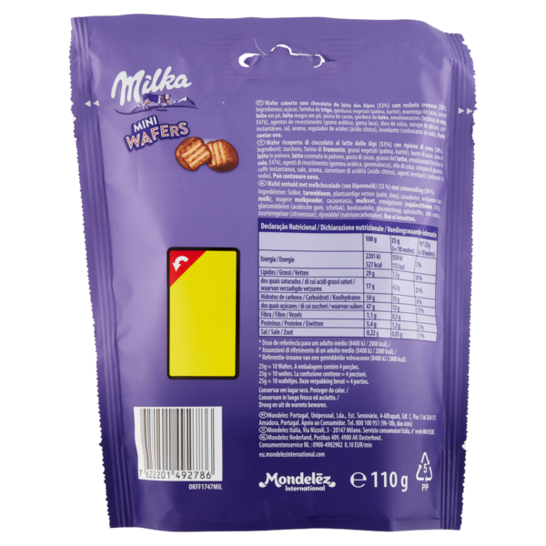 Milka Mini Wafers 110 g