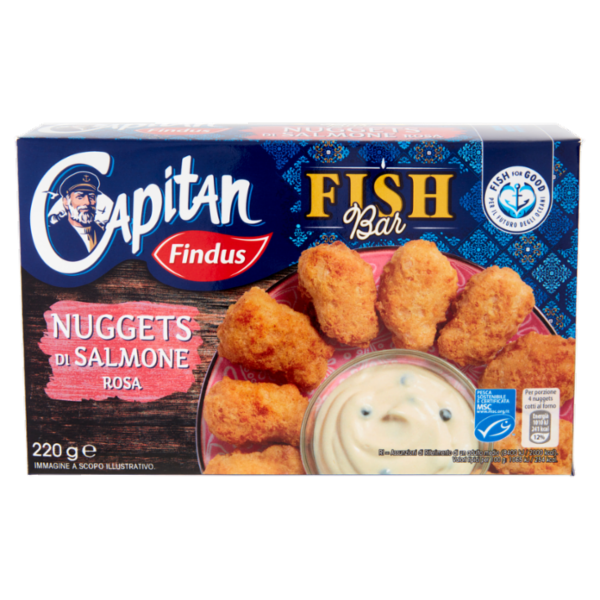 Capitan Findus Fish Bar Nuggets di Salmone Rosa 220 g