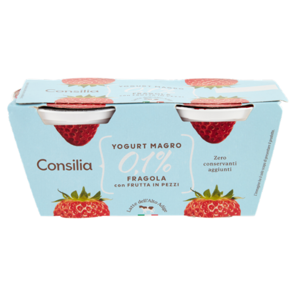 Consilia Yogurt Magro 0,1% Fragola 2x125 g
