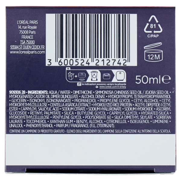 L'Oréal Paris Revitalift Laser Tripla Azione Crema Anti-Età Notte 50 ml