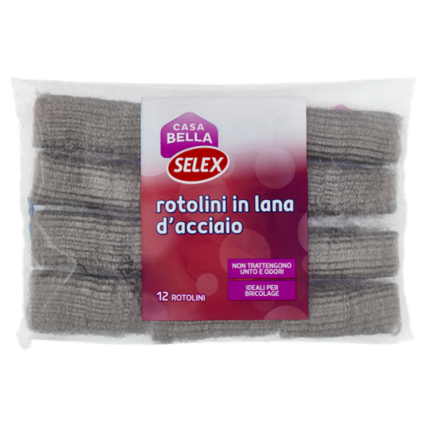 Selex Casa Bella Pagliette in Lana d'Acciaio 12 pezzi