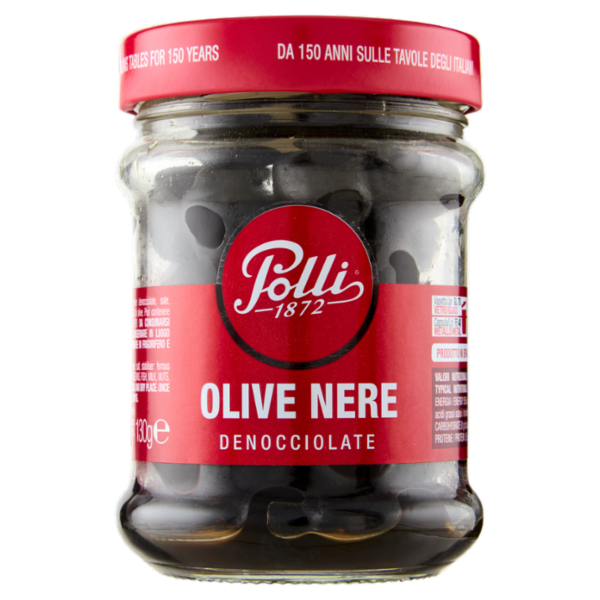 Polli Olive Nere Denocciolate 130 g