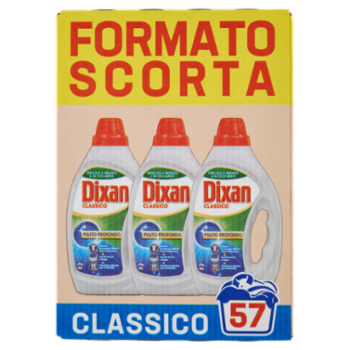 DIXAN Liquido Classico 3x19=57 Lavaggi 3 x 855 Ml