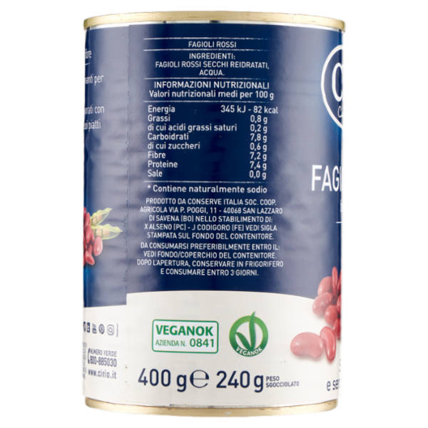 Cirio Fagioli Rossi 400 g