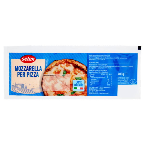 Selex Mozzarella per Pizza 400g