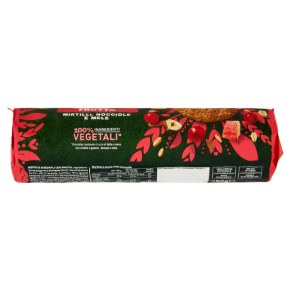 Gran Cereale Frutta Biscotti con Mirtilli Mele e Nocciole Tubo 250g