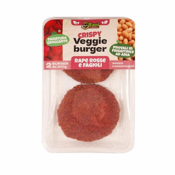 Savi Crispy Burger Rape Rosse e Fagioli Gr 200