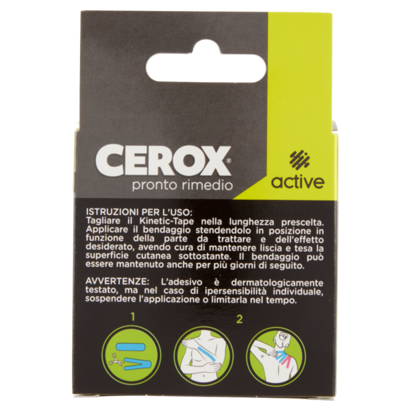 Cerox active Kinetic Tape Bendaggio Adesivo 5 cm x 5 m