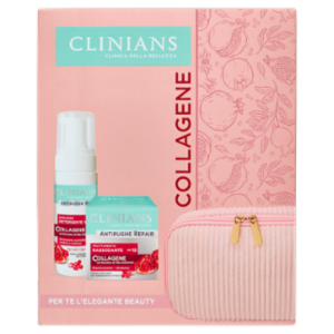 Clinians Antirughe Repair Collagene Trattamento Rassodante 50 ML + Mousse Detergente Viso 150 ML