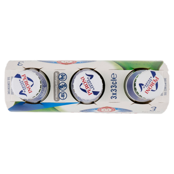 Peroni Nastro Azzurro Mais Nostrano Birra 3 x 33 cl