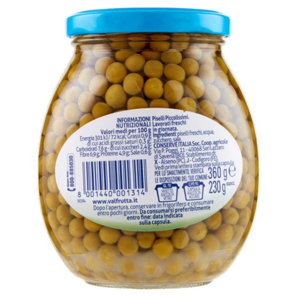 Valfrutta piselli italiani Piccolissimi 360 g
