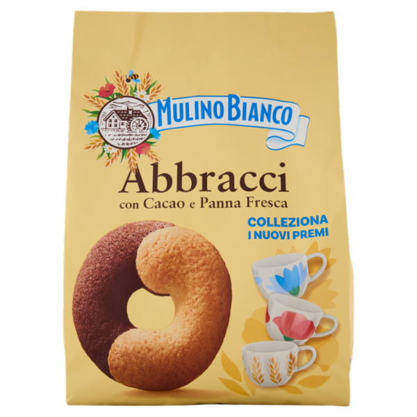 Mulino Bianco Abbracci Biscotti con Cacao e Panna Fresca 700g