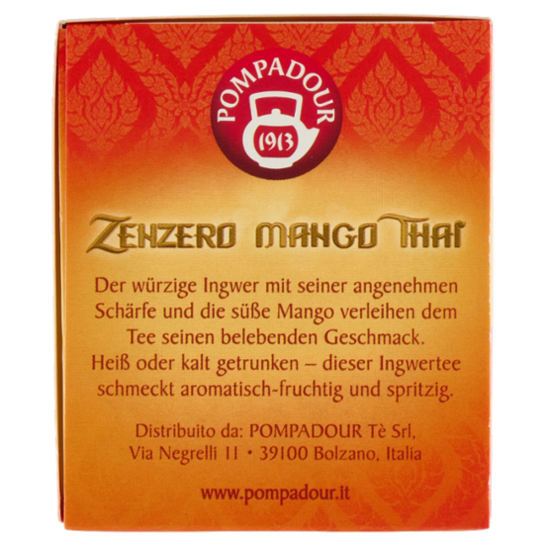 Pompadour Zenzero Mango Thai 10 x 2,25 g