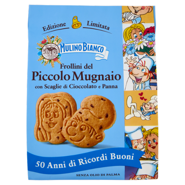 Mulino Bianco Frollini del Piccolo Mugnaio Biscotti con Cioccolato e Panna Limited Edition 300g