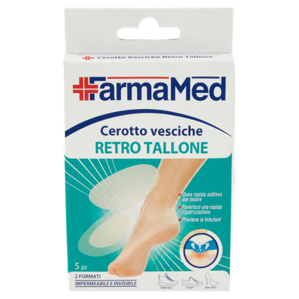FarmaMed Cerotto vesciche Retro Tallone 2 Formati 5 pz