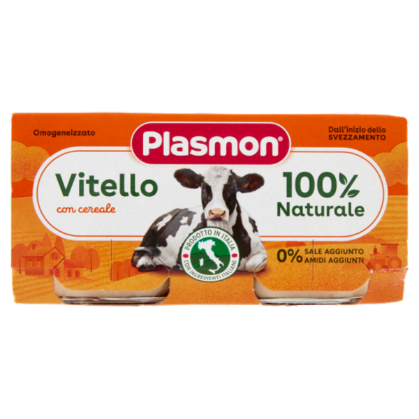 Plasmon Omogeneizzato Vitello con cereale 2 x 80 g