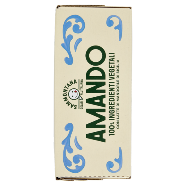 Sammontana Amando 4 Coni Gelato alla Vaniglia, Variegato al Cacao e Nocciola 4 x 75 g