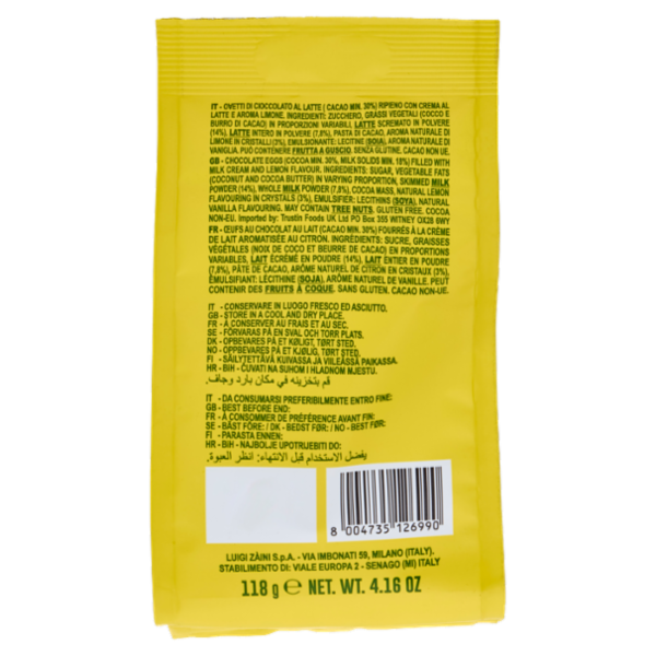 Zàini Ovetti Limone al Latte Ripieni al Limone 118 g