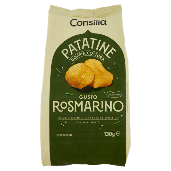 Consilia Optima Patatine Doppia Cottura Gusto Rosmarino 130 g