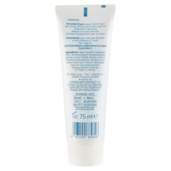 Selex Dentifricio White Progress 75 ml