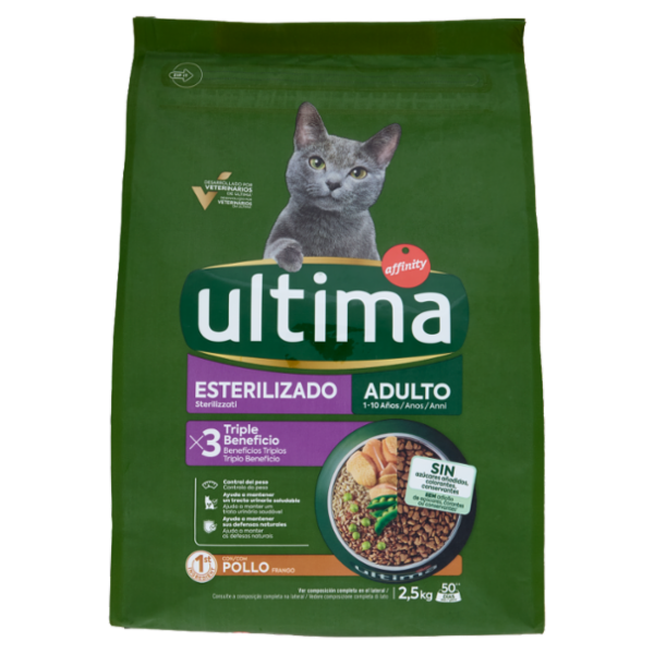 ultima Cat Sterilizzati con Pollo 2,5 kg