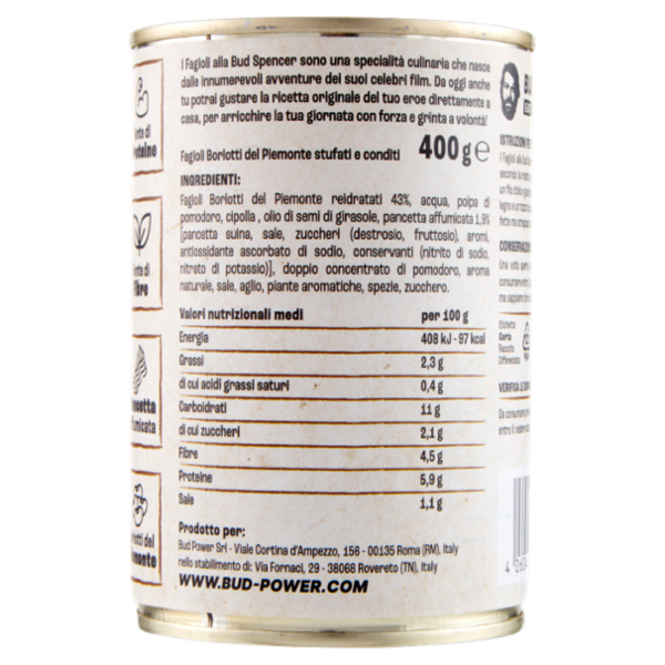 Bud Power Fagioli alla Bud Spencer 400 g