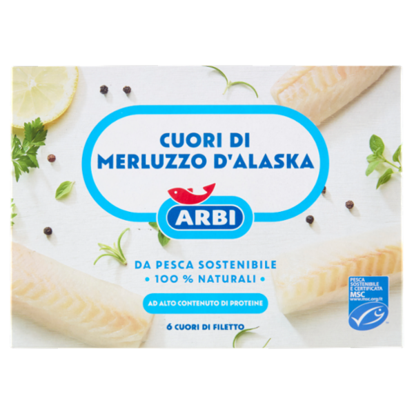 Arbi Cuori di Merluzzo d'Alaska 240 g