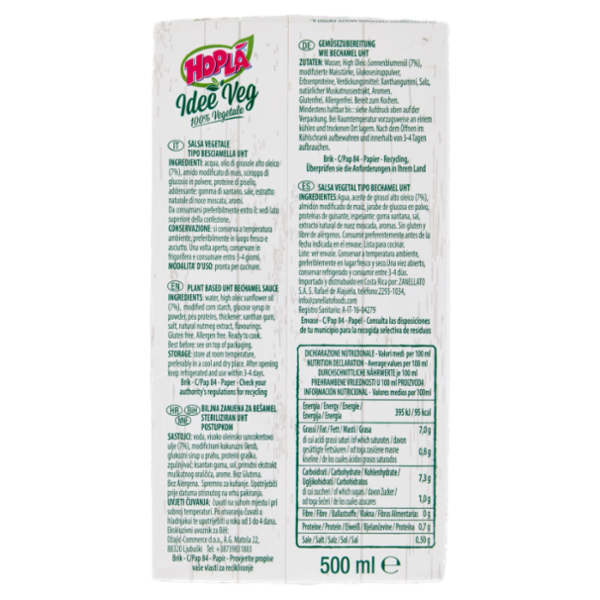 Hoplà Idee Veg Besciamella 500 ml