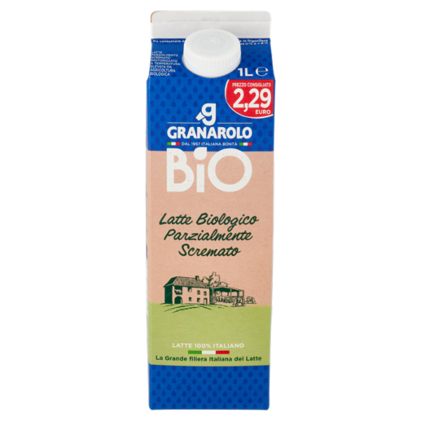 Granarolo Bio Latte Biologico Parzialmente Scremato 1 L