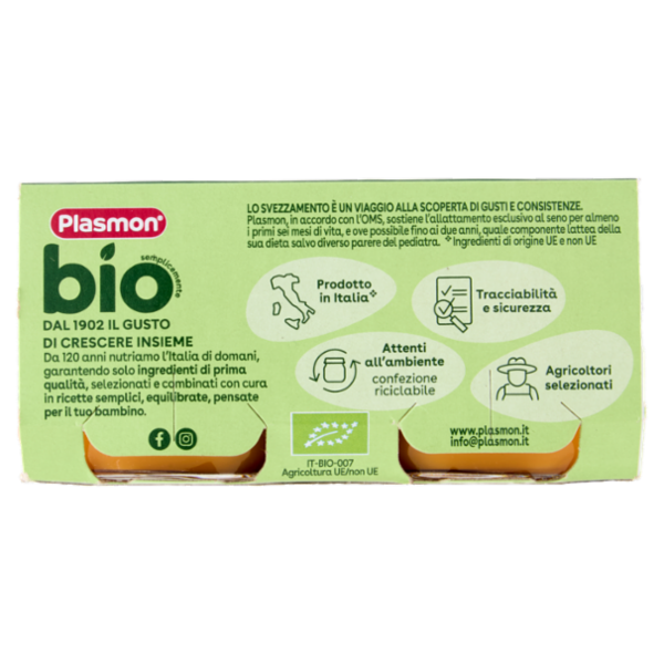 Plasmon semplicemente bio verdurine miste 2 x 80 g