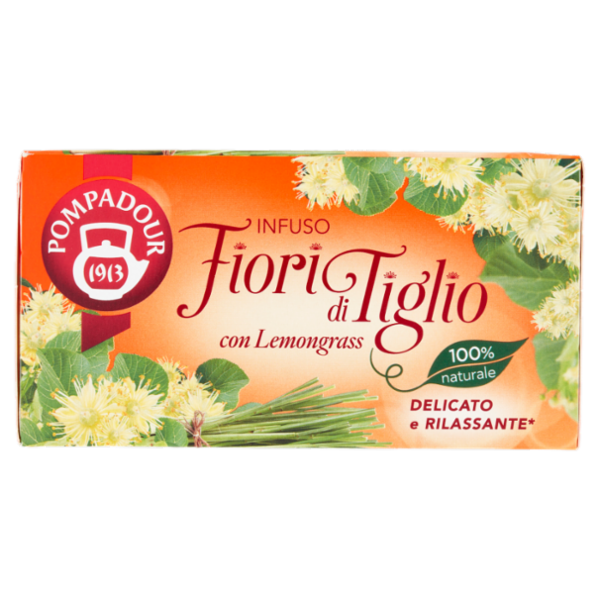 Pompadour Infuso Fiori di Tiglio con Lemongrass bustine 20 x 1,75 g