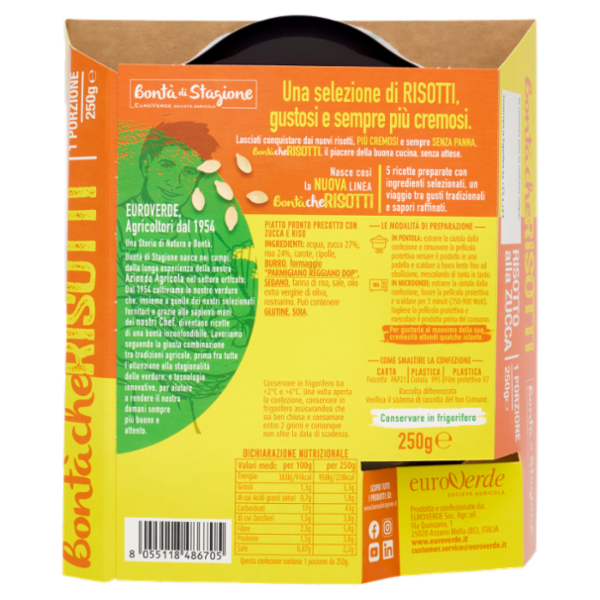 Bontà di Stagione Bontà che Risotti Risotto alla Zucca 250 g