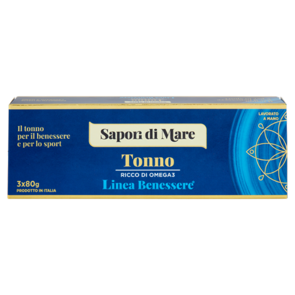 Sapori di Mare Linea Benessere Tonno Ricco di Omega3 3 x 80 g