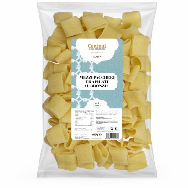 Centoni Mezzi Paccheri Rigati Trafilati Al Bronzo 400 G