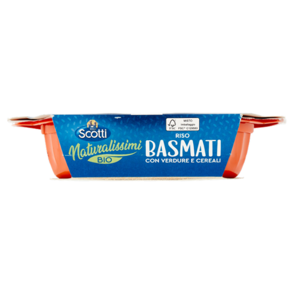 Riso Scotti Naturalissimi Bio Riso Basmati con Verdure e Cereali 180 g