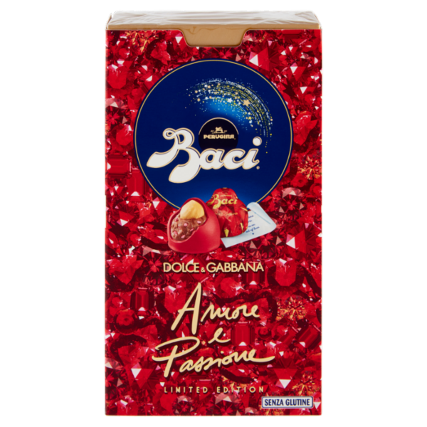 BACI PERUGINA Cioccolatini Amore e Passione preparazione dolciaria gusto lampone scatola 150g