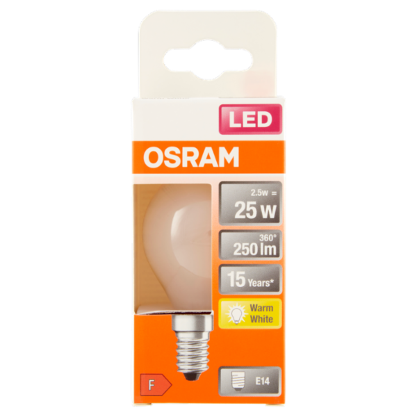 Osram Led Star Classic P 25 Warm White 2.5 W E14