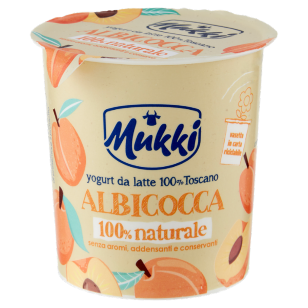 Mukki yogurt da latte 100% Toscano Albicocca 100% naturale 115 g