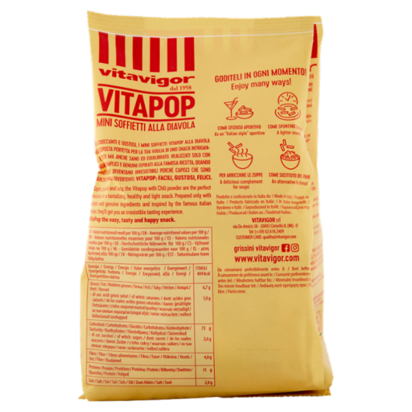 vitavigor Vitapop Mini Soffietti alla Diavola 120 g