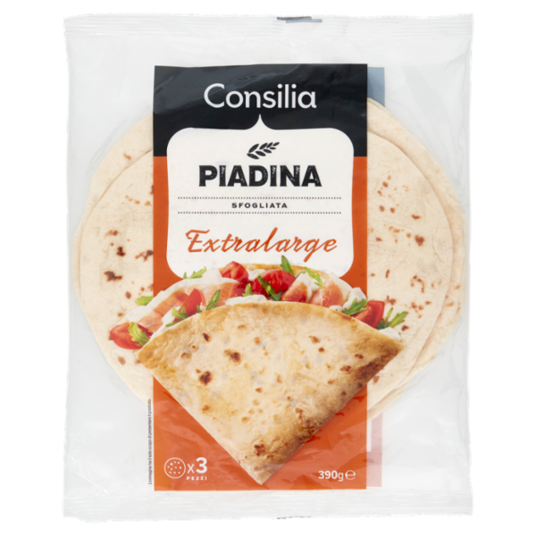 Consilia Piadina Sfogliata Extralarge 3 pezzi 390 g