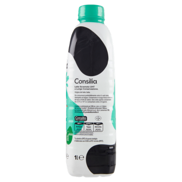 Consilia Latte Uht Scremato 100% Italiano 1 L