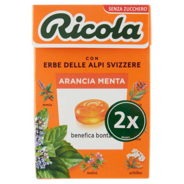 Ricola Arancia Menta 2 x 50 g