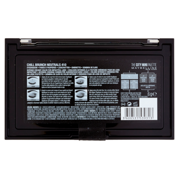 Maybelline New York The City Mini Palette, Pigmenti Puri, 410 Chill Brunch Neutrals