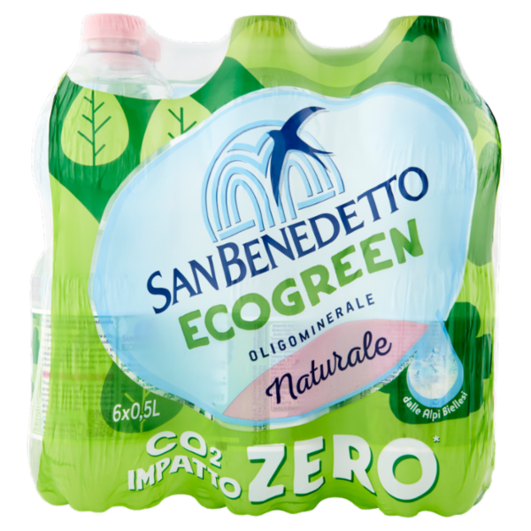 San Benedetto Acqua Minerale Primavera delle Alpi Ecogreen Naturale 6 x 0,5 L