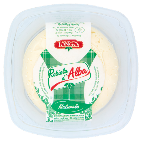 Caseificio Longo Robiola d'Alba Naturale 0,200 Kg