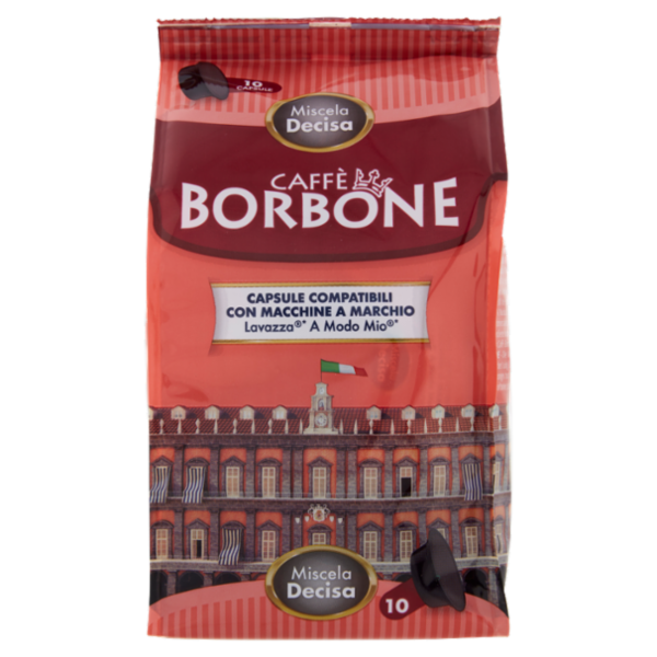 Caffè Borbone Miscela Decisa Capsule Compatibili Lavazza* A modo Mio* 10 x 7,2 g